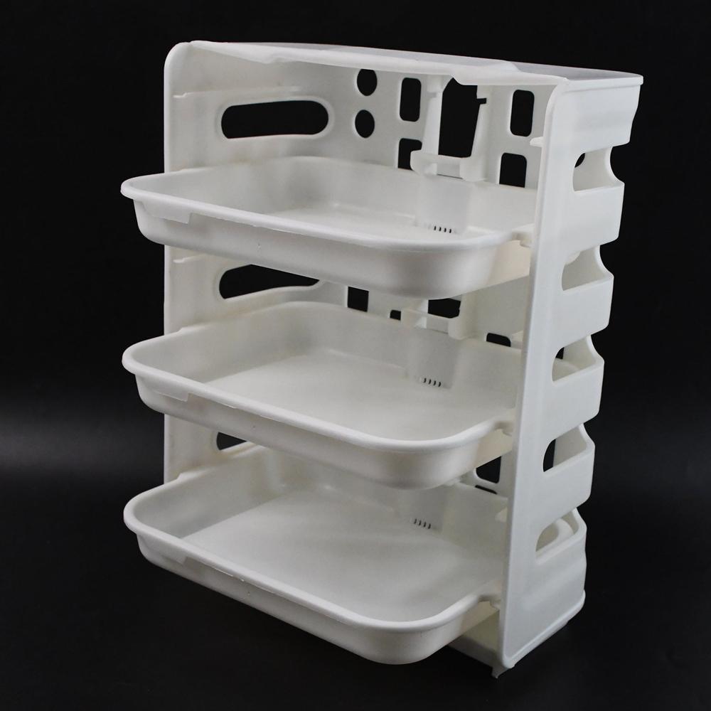 Plastic 3 Layer Wall Mounted Food Organizer Rack (1 Set)