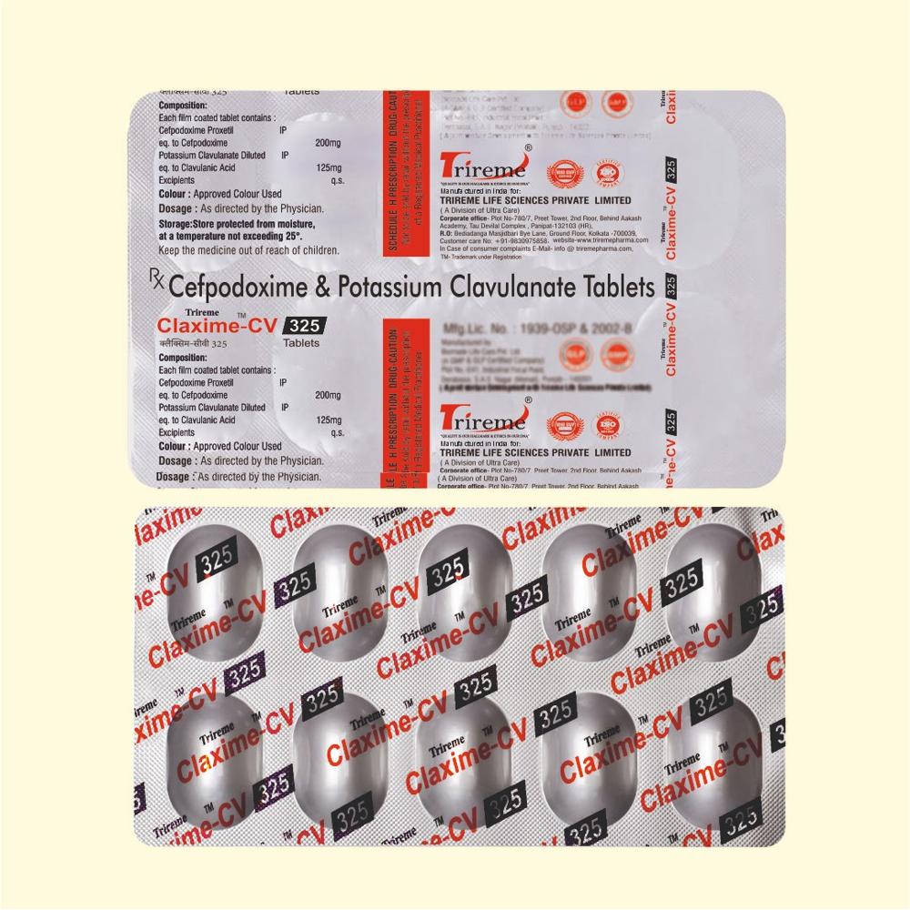 Claxime Cv 325 - Dosage Form: Tablets