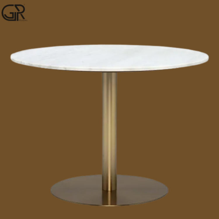 stylish marble round table