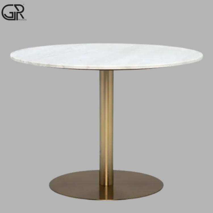 stylish marble round table