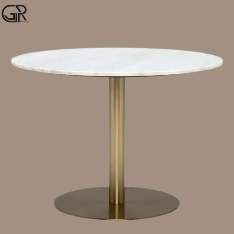 stylish marble round table