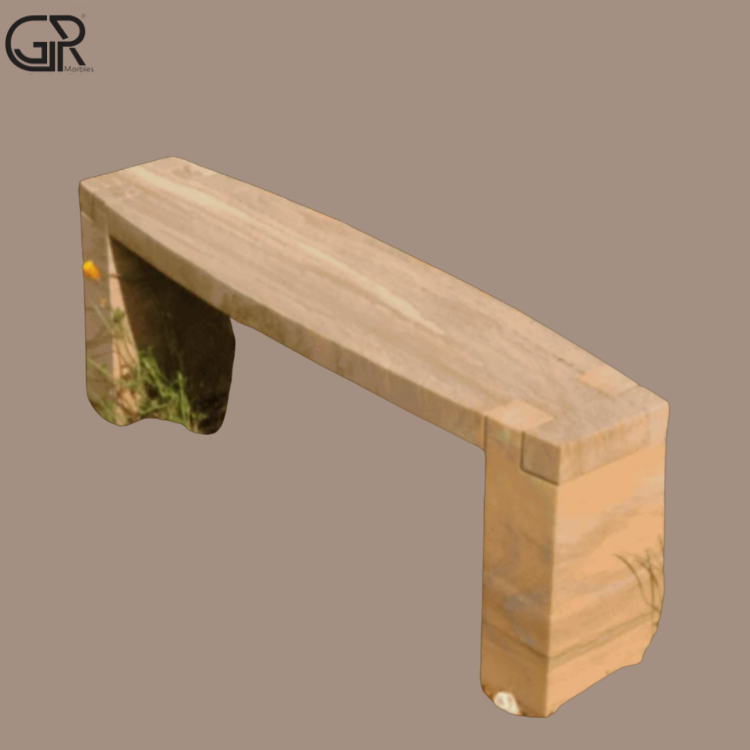 Sandstone garden Bench