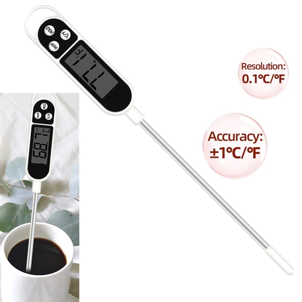 True Sense Digital Food Thermometer Kitchen BBQ Temperature Test With LCD Display Range, TP300