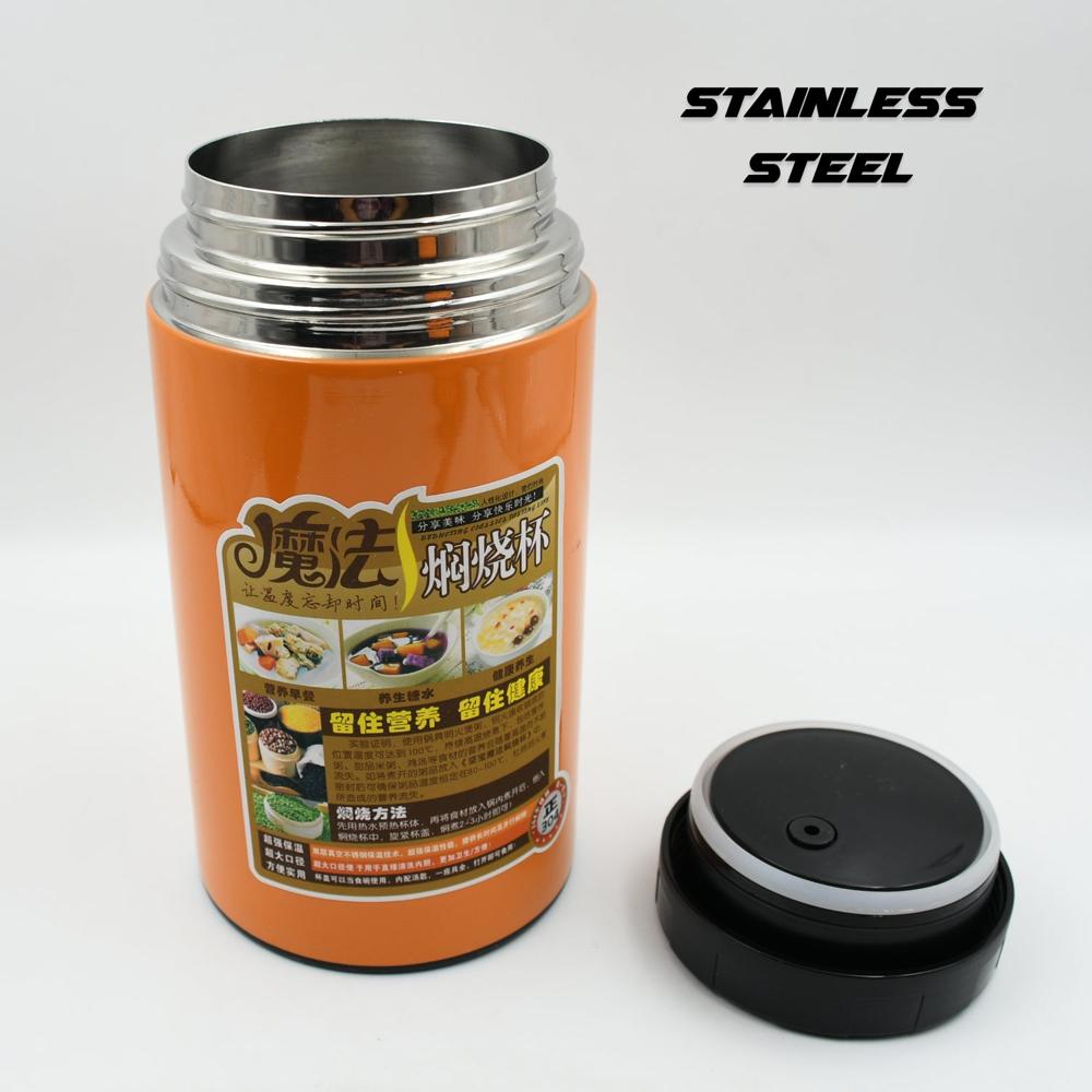Stainless Steel Water Bottle With Foldable Spoon and Handle Easy to carry, Leak Proof, Rust Proof, Hot and Cold Drinks, Gym Sipper BPA Free Food Grade Quality, Steel fridge Bottle For office / Gym / School (1000 ML)