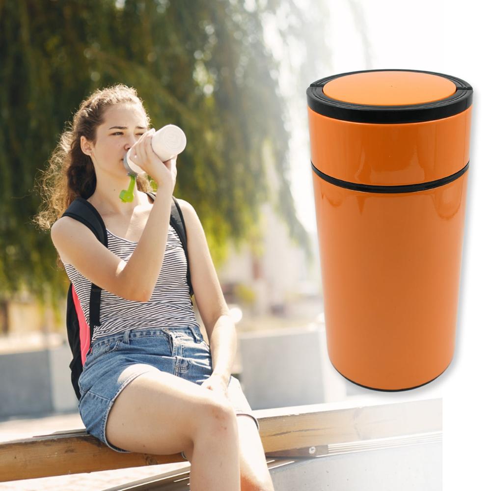 Stainless Steel Water Bottle With Foldable Spoon and Handle Easy to carry, Leak Proof, Rust Proof, Hot and Cold Drinks, Gym Sipper BPA Free Food Grade Quality, Steel fridge Bottle For office / Gym / School (1000 ML)