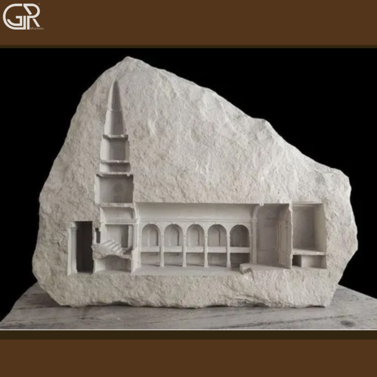 Marble Garden Sculpture - Color: Sandstone Beige
