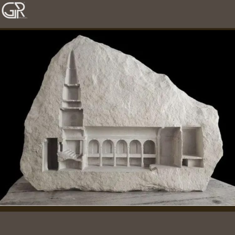 Marble Garden Sculpture - Color: Sandstone Beige