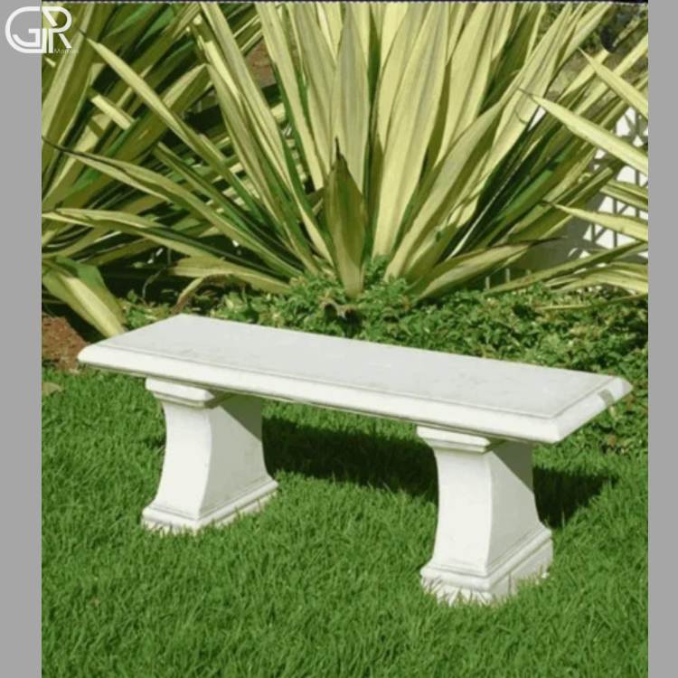 Marble Stone Garden Bench