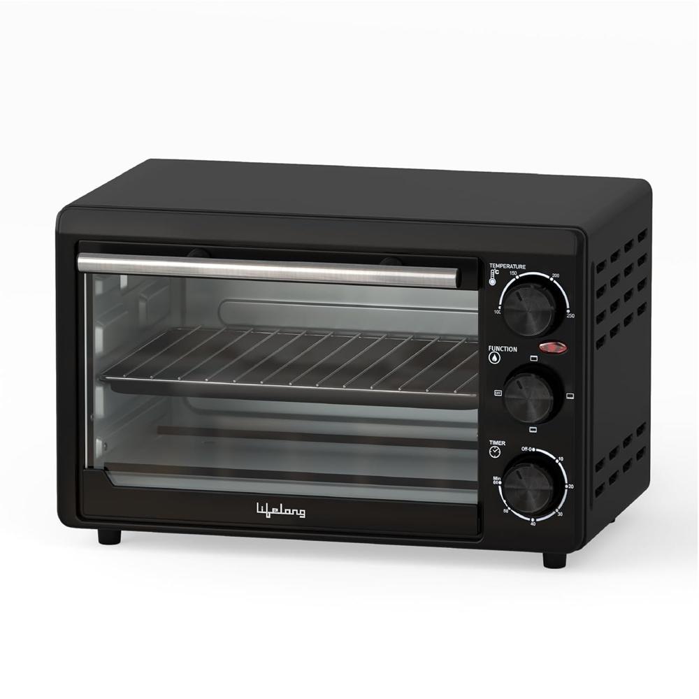 Lifelong 10 Litre Otg For Kitchen-1300w With Temp&60 Mins Timer Selection- Machine For Baking Cake, Pizza, Grilling&toast Bread At Home- Electric Oven,(llot10) - Capacity: 20 Ltr