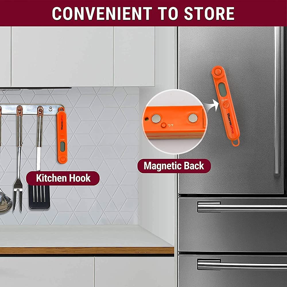 ThermoPro TP03B Digital Instant Read Meat Thermometer Kitchen Cooking Food Candy, TP03B