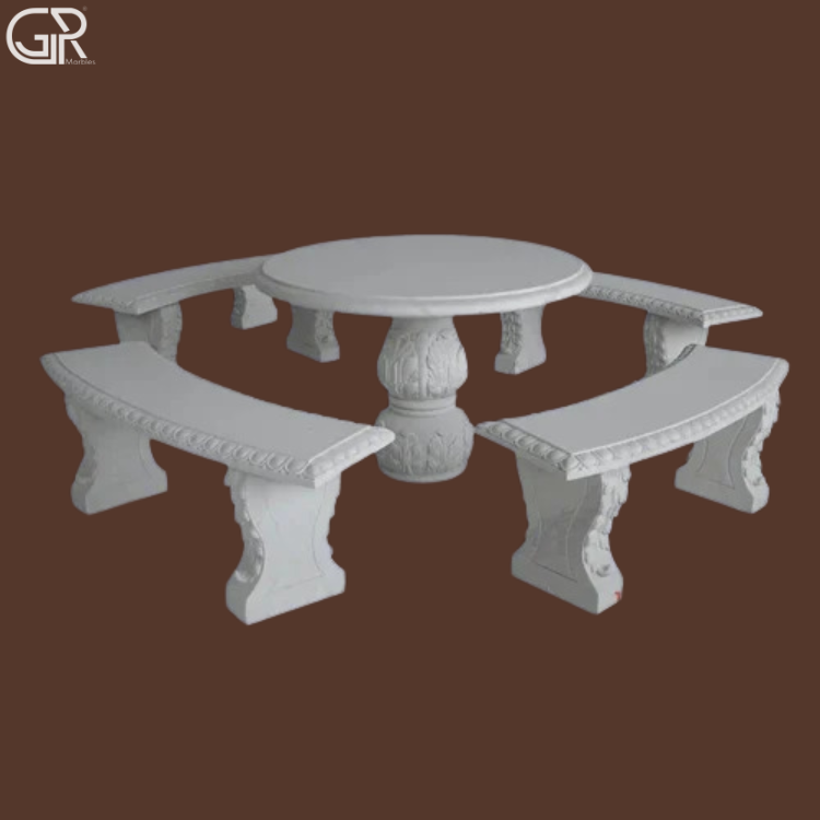Marble Stone Bench