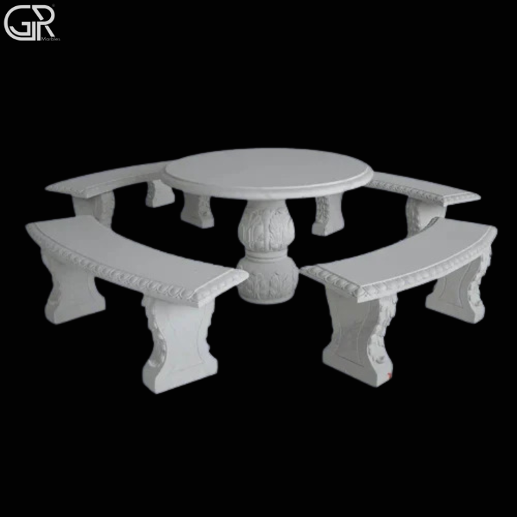 Marble Stone Bench