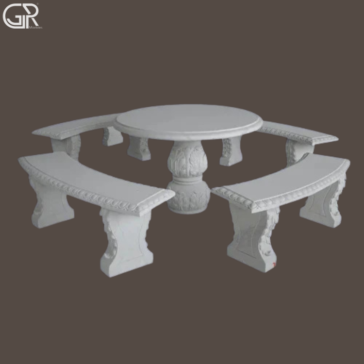 Marble Stone Bench