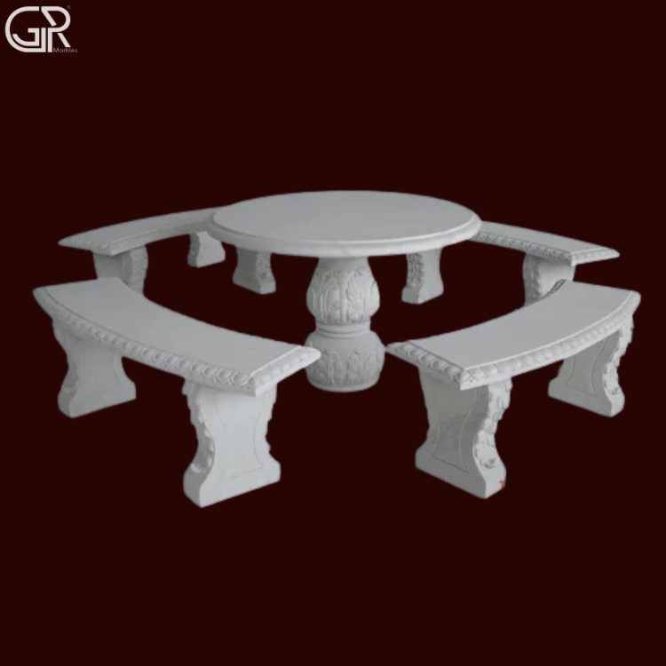 Marble Stone Bench