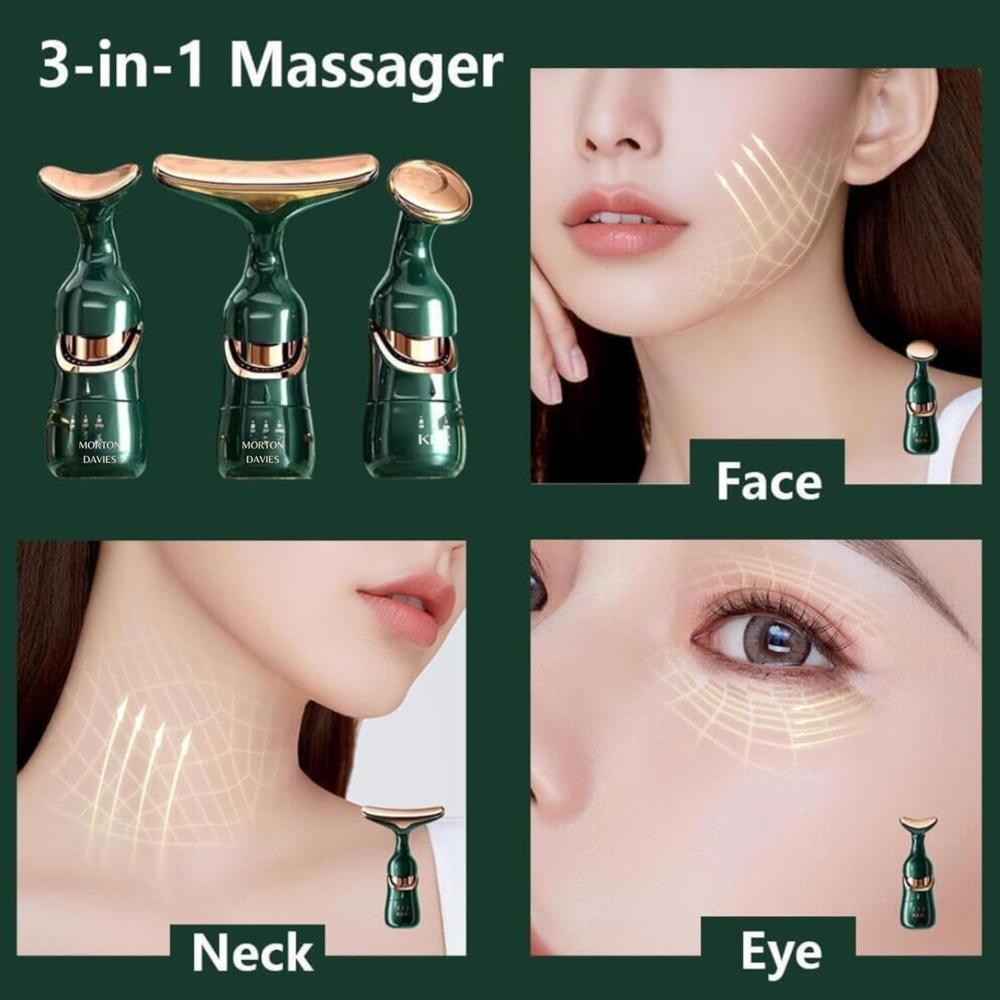 3 in 1 Anti Wrinkles Face Neck Eyes Massager