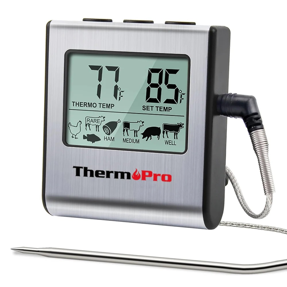 ThermoPro TP-16 Digital Thermometer LCD Digital Cooking Kitchen Thermometer, TP-16