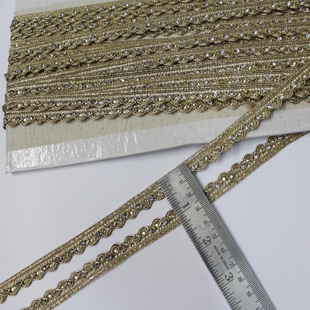 Fancy Dress Border Lace - Color: Golden