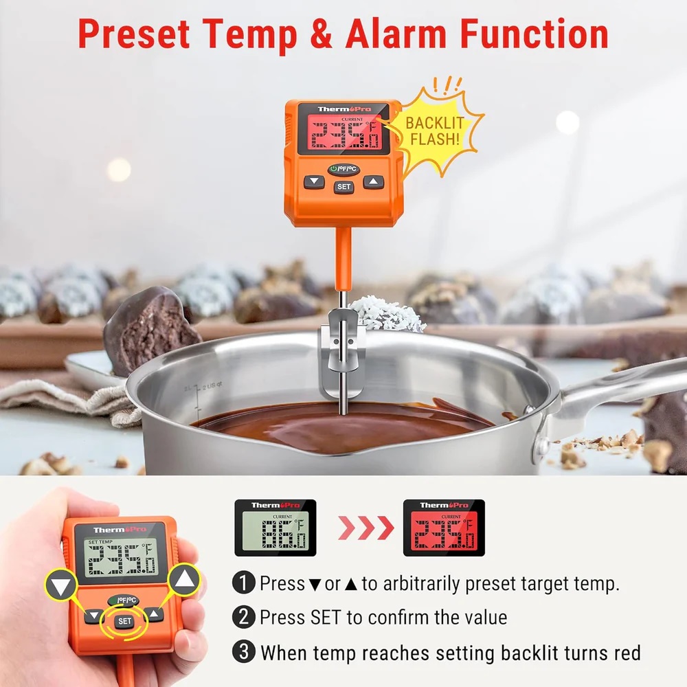 ThermoPro TP511 Digital Candy Thermometer, TP-511