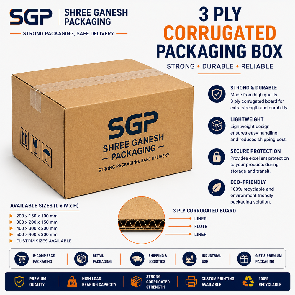 3 Ply Corrugated Packaging Box