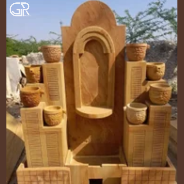 Teakwood Sandstone Water Fountain