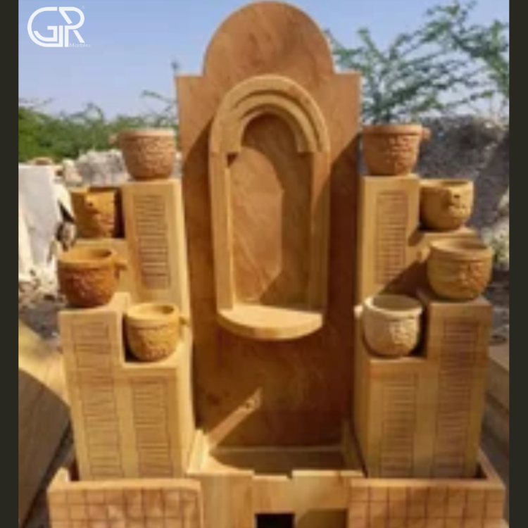Teakwood Sandstone Water Fountain