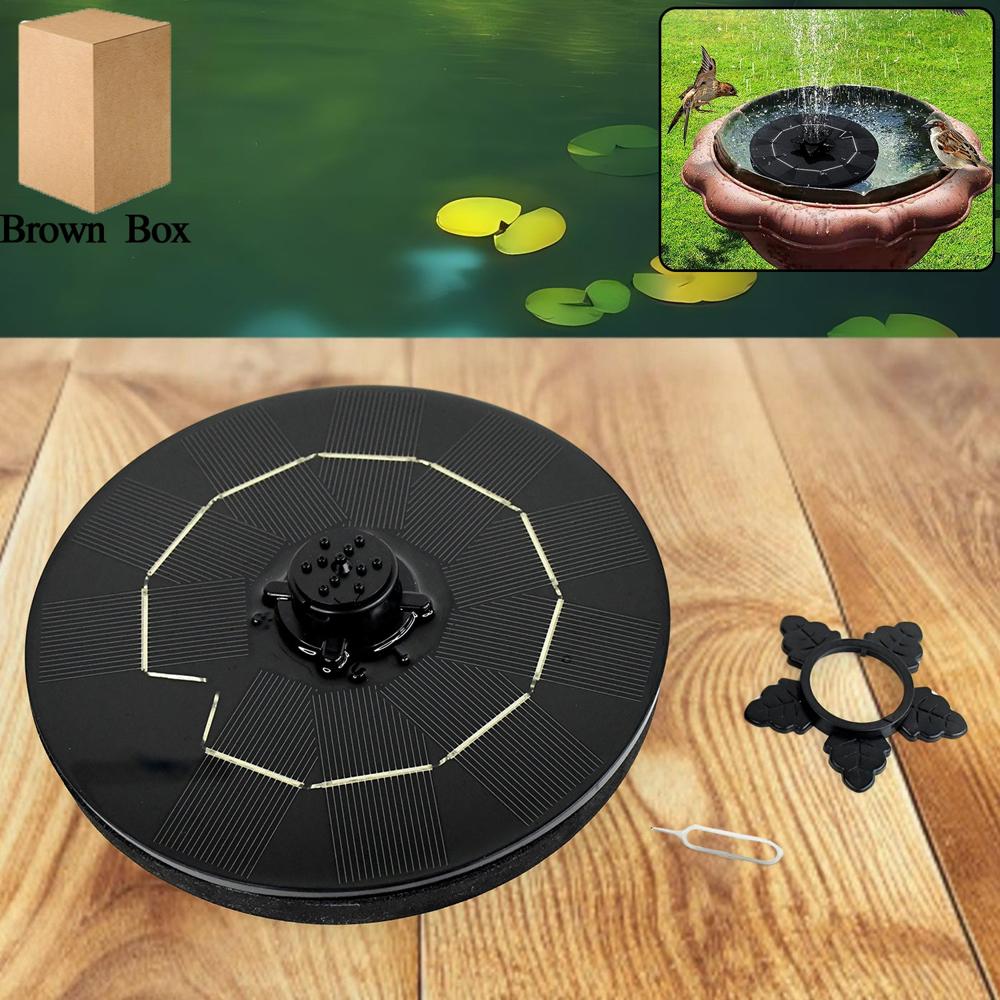 Solar-powered Floating Water Fountain Pump Kit - Color: Mix