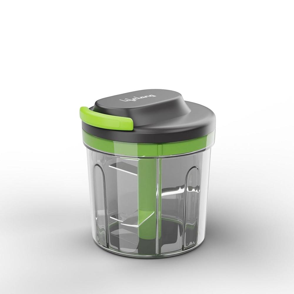 Lifelong 1000ml Pull Chopper | Manual Vegetable, Onion, and Garlic Cutter with Convenient Pull Cord, Efficient Kitchen Chopper