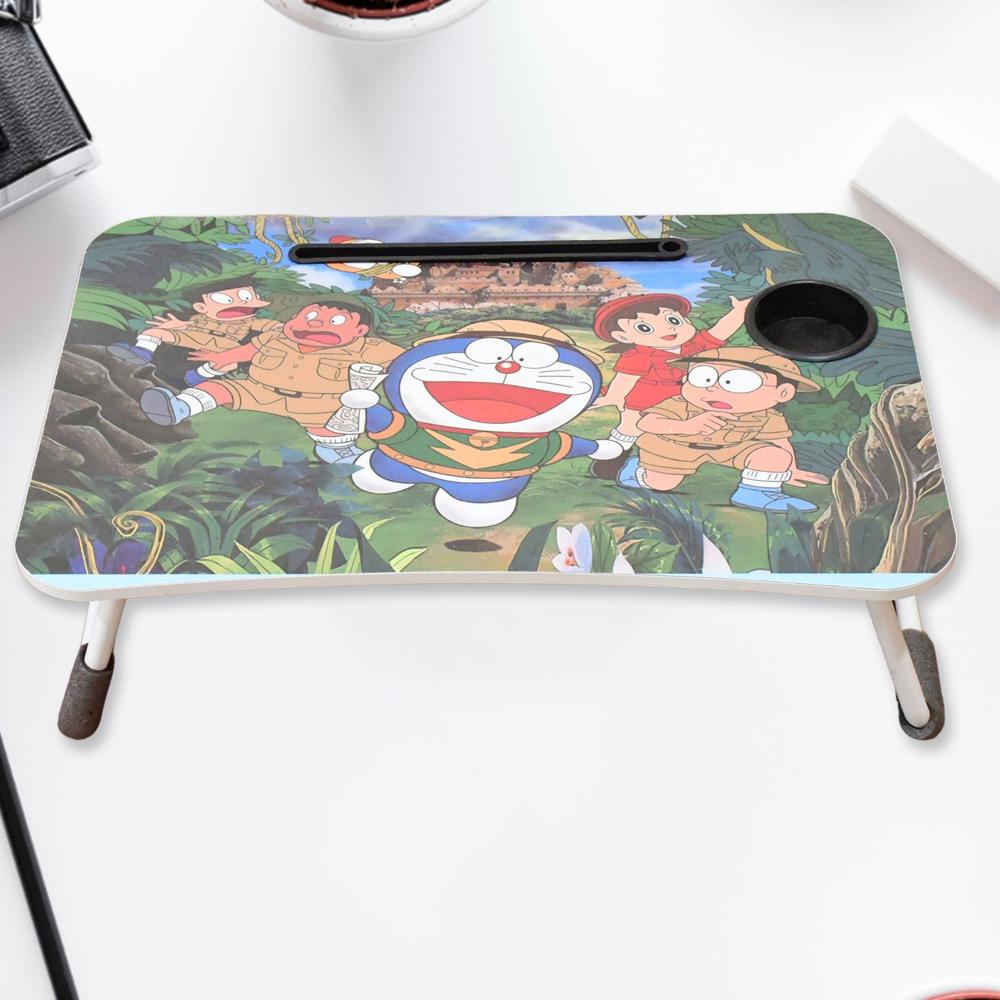 Multi Purpose Laptop Desk for Study Reading Foldable with Cupholder 5838 cm