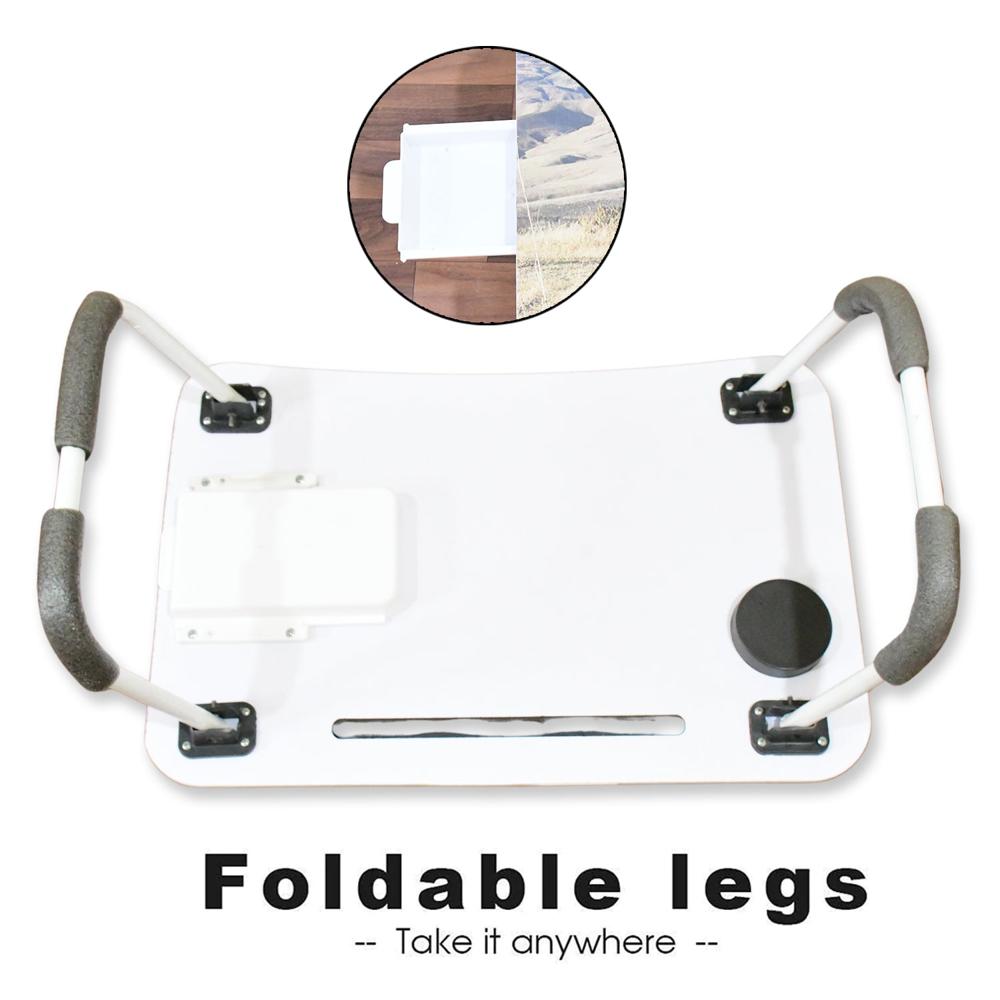 Multi Purpose Laptop Desk for Study Reading Foldable with Cupholder 5838 cm