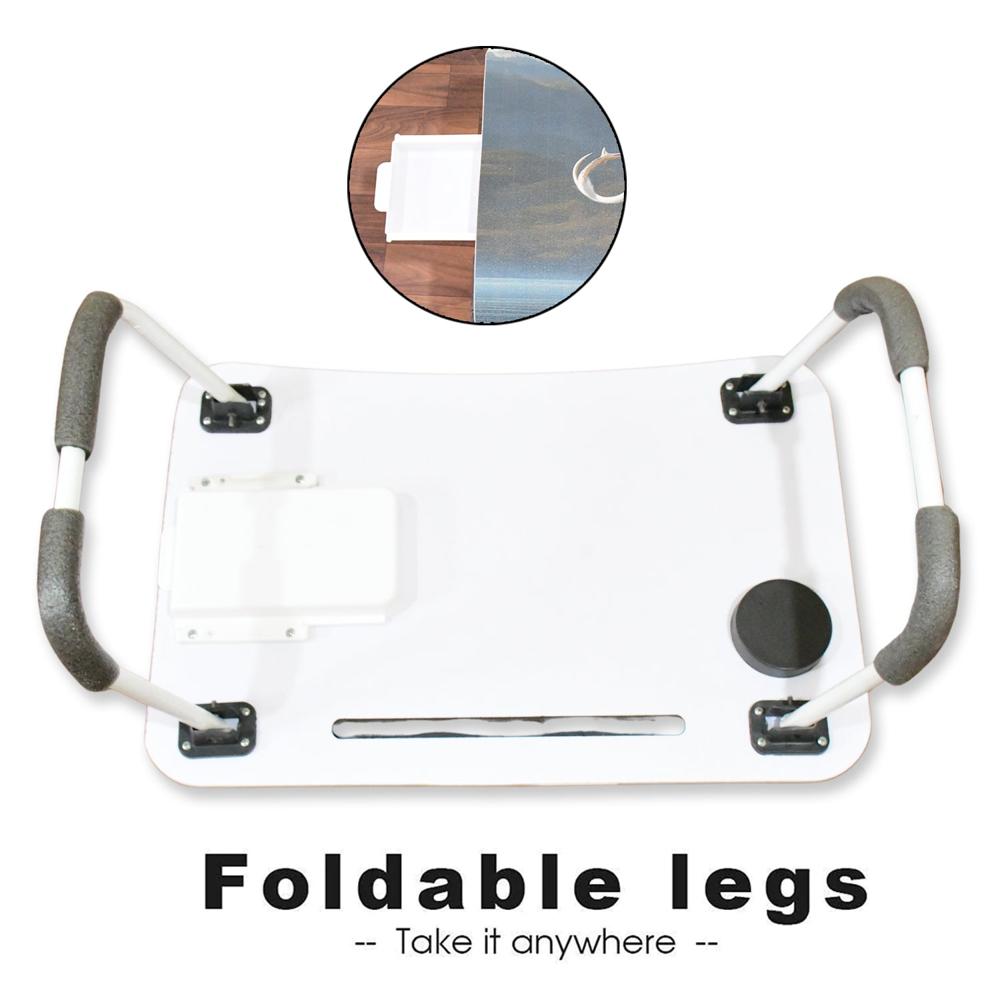 Multi Purpose Laptop Desk for Study Reading Foldable with Cupholder 5838 cm