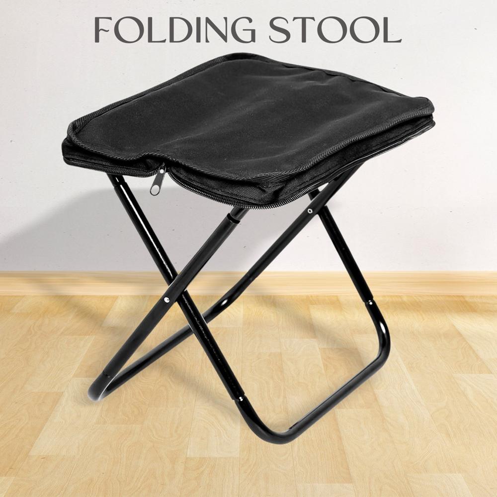 Folding Camping Stool  Collapsible Portable Seat for Travel (1 Pc)