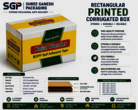 Rectangular Printed Corrugated Boxes