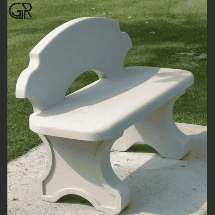 White Marble Bench