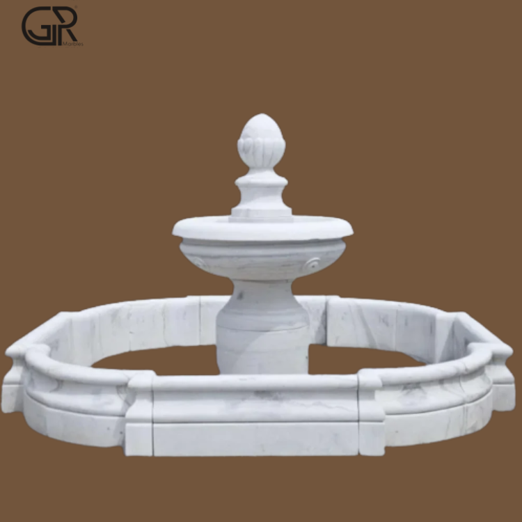 Stylish Marble Fountain, (Ht-3ft)