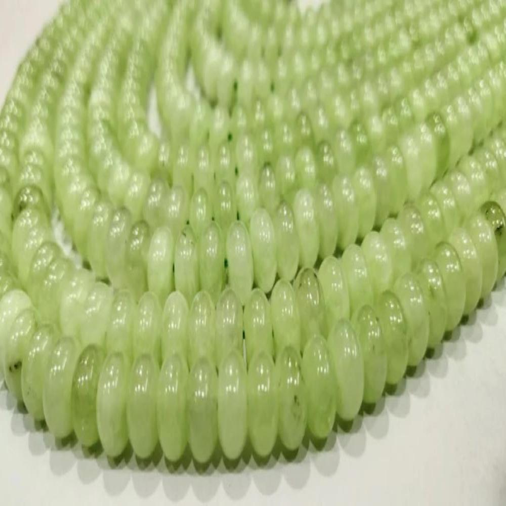 Prehnite Onyx Rondelle Plain Smooth 8mm Gemstone Beads Sold Per Strand 8 Inches Long