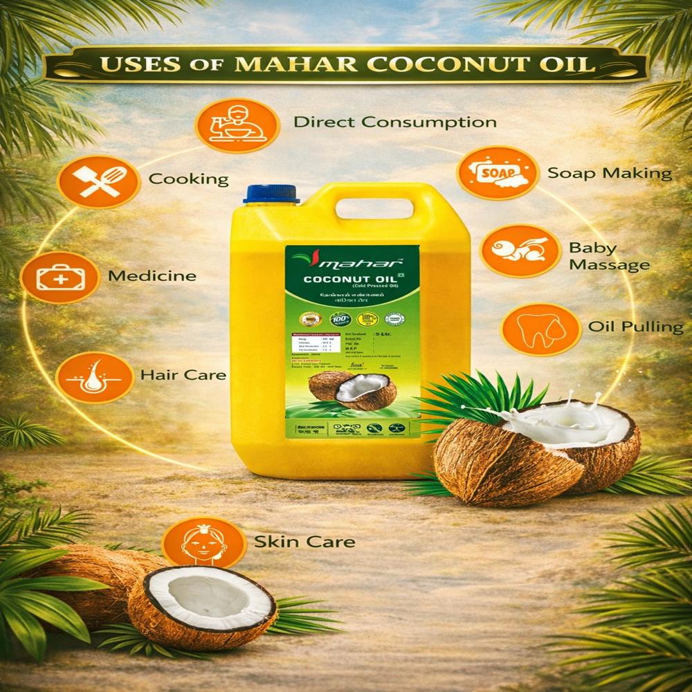 5 Ltr - Pure Coconut Oil