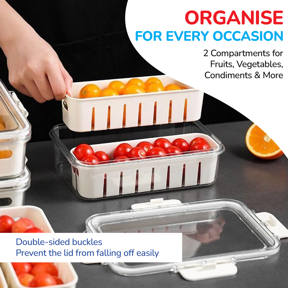 Prime Pick 2 Devider Strainer Organizers
