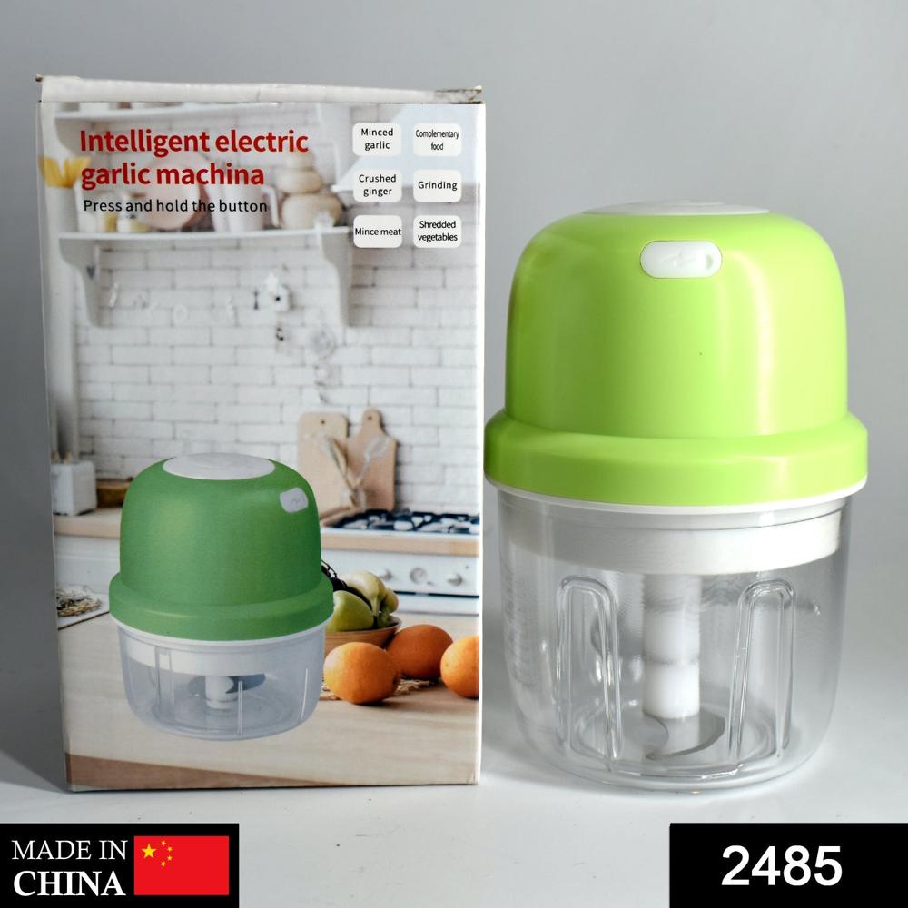 Usb Rechargeable Electric Chopper Fruit Vegetable Onion Chopper Garlic Chopper - Color: Mix