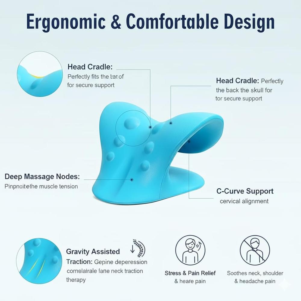 Neck Traction Device - Dimension (L*w*h): 14l X 15w X 20h Centimeter (Cm)