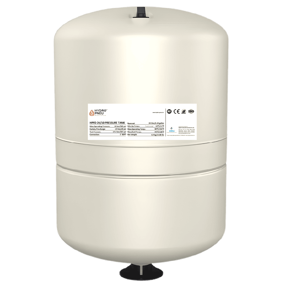 35 Litres HydroPneu Fixed Diaphragm MS Pressure Tanks