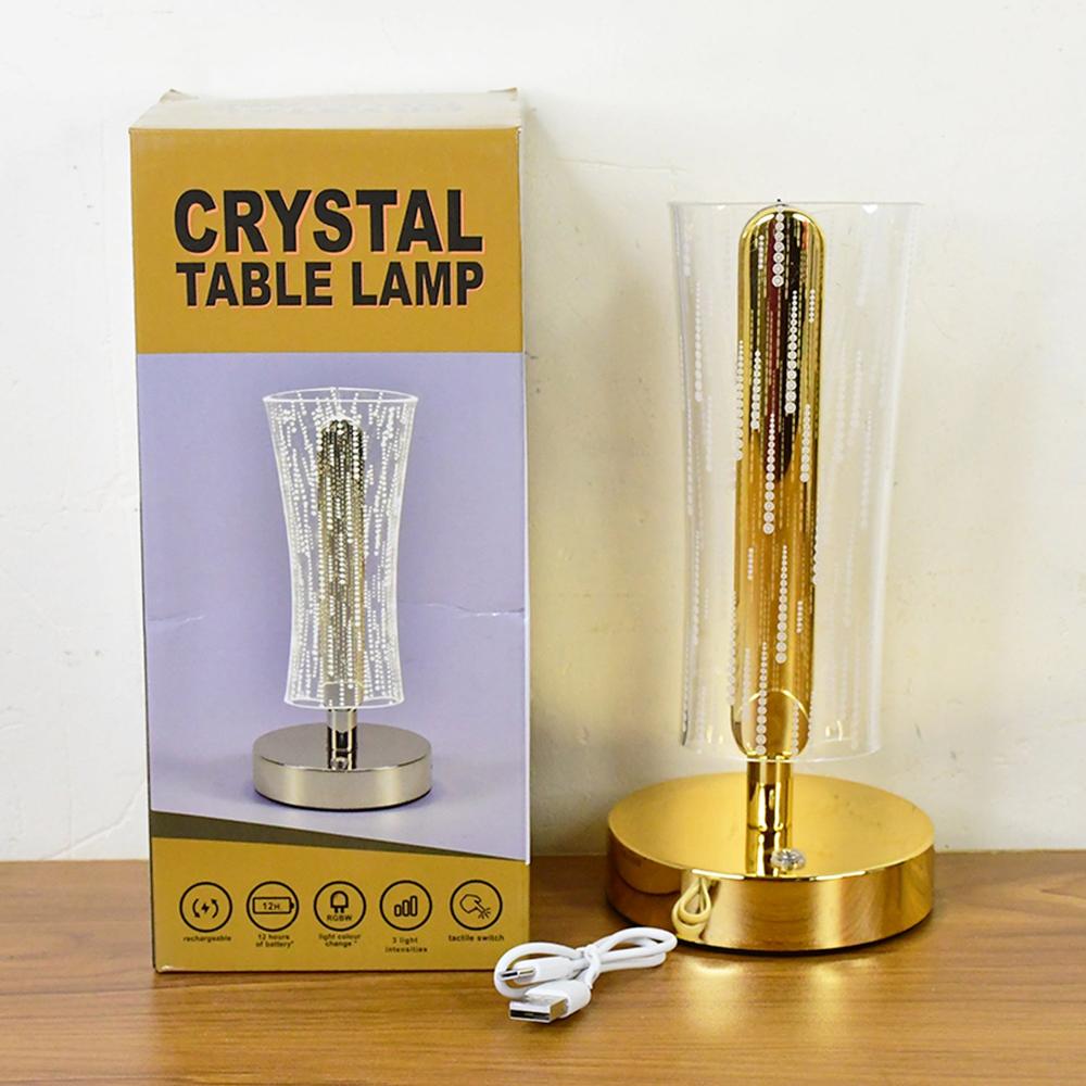 Luxury Crystal Table Lamp (1 Pc) - Color: Mix