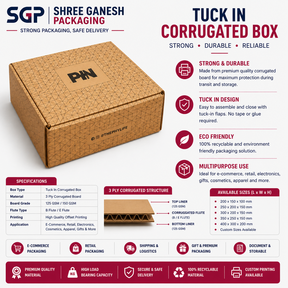 Tuck In Corrugated Box in Thane