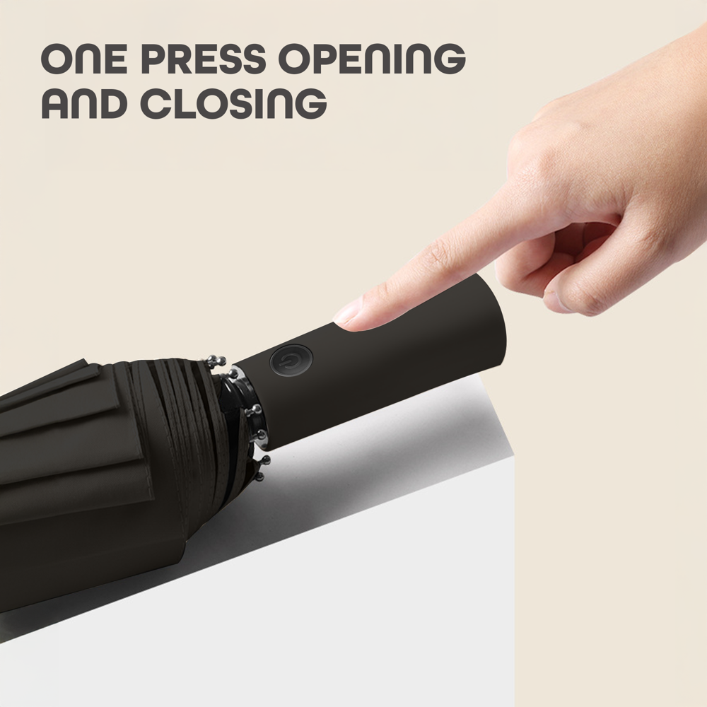 Prime Pick Portable Travel Waterproof Umbrella  Black