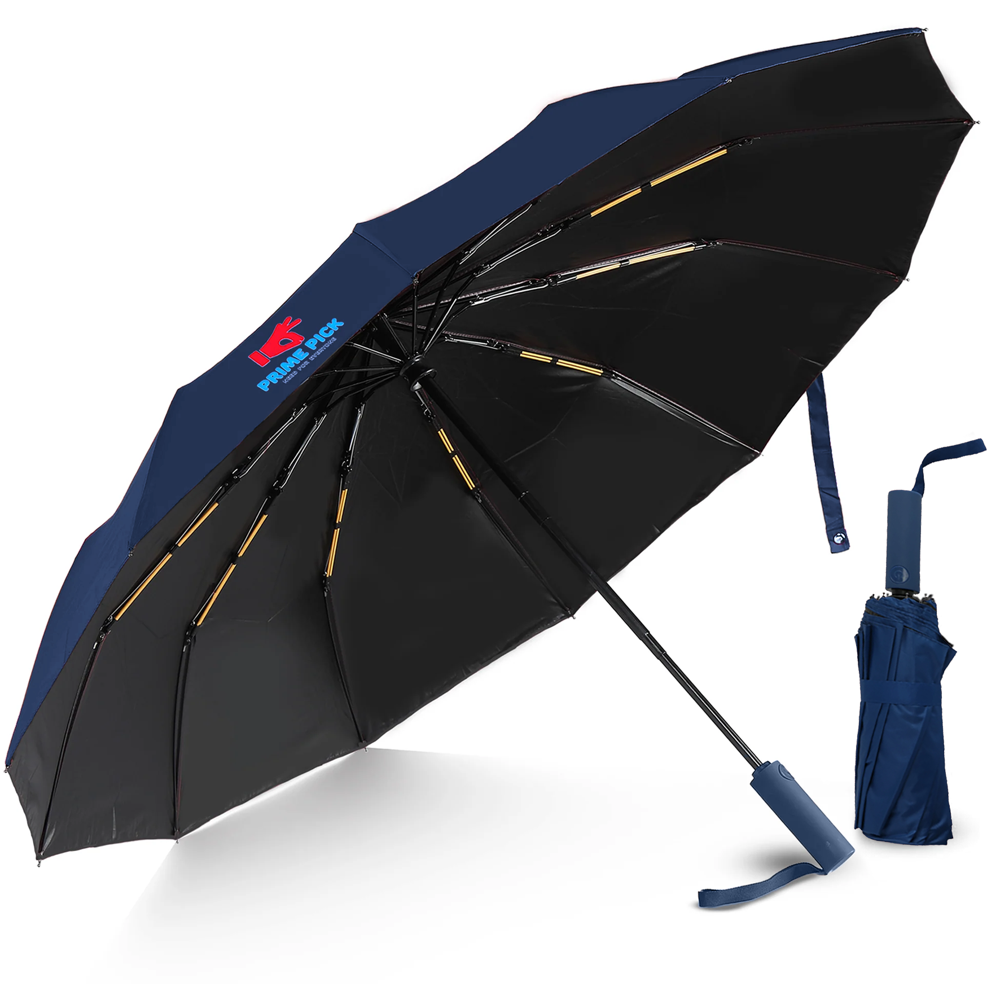 Prime Pick Portable Travel Waterproof Umbrella Blue