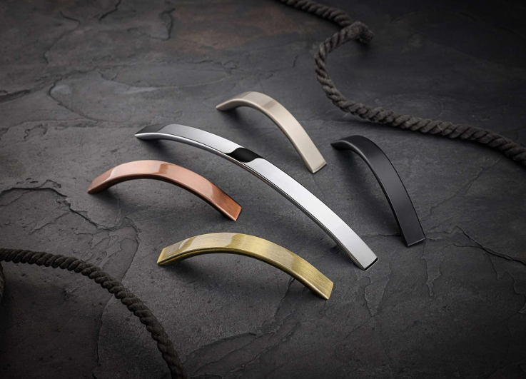 Zinc Cabinet Handles - Color: Satin Silver Chrome Rose Gold Gold And Matt Black