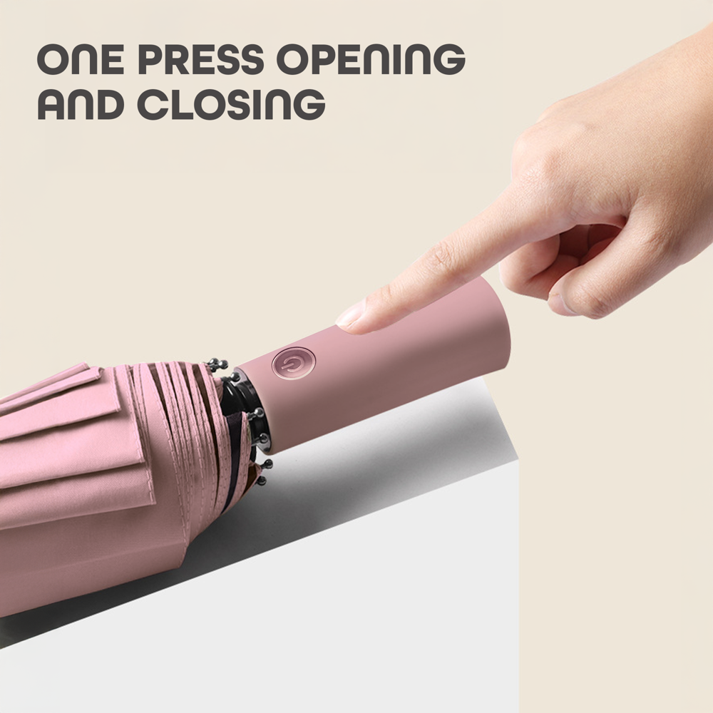 Prime Pick Portable Travel Waterproof Umbrella Pink