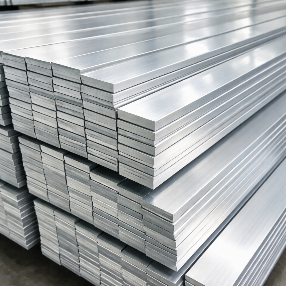Industrial Aluminium Flat Busbar - Grade: Multiple Grades Available