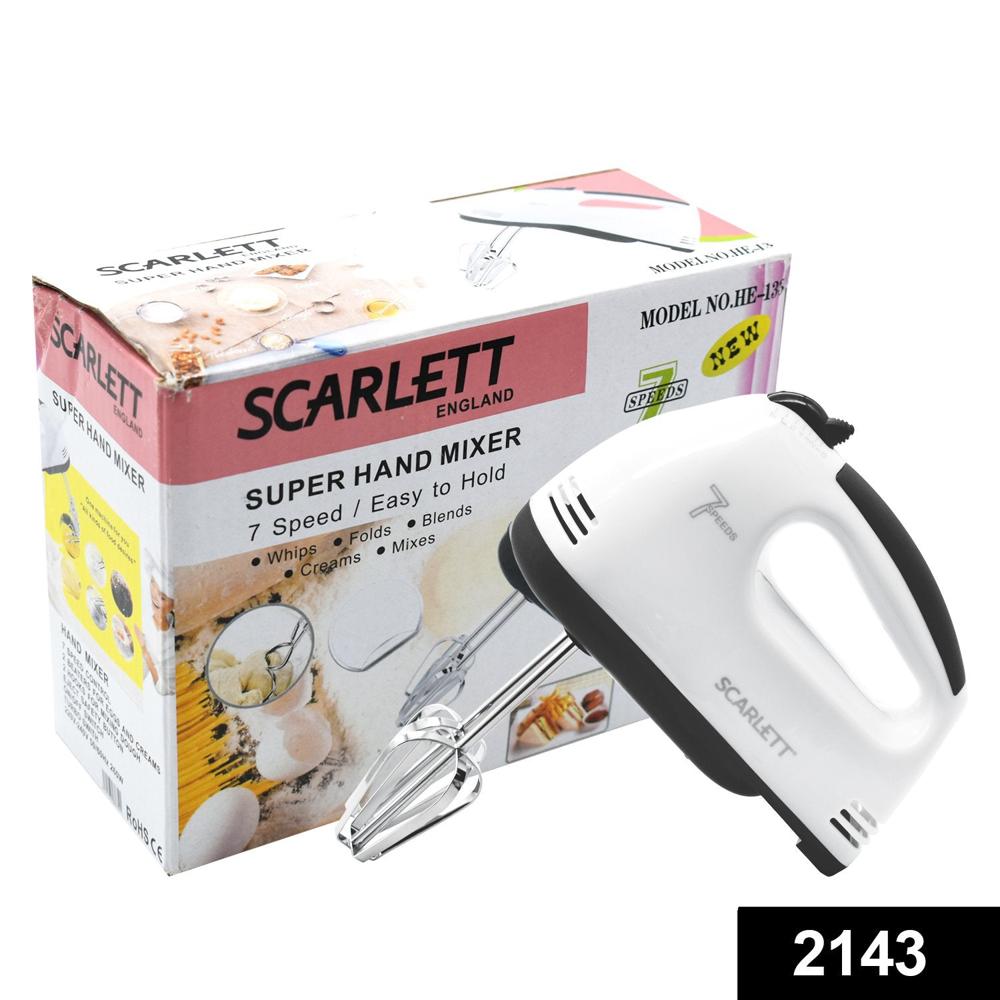 Compact Hand Electric Mixer / Blender For Whipping / Mixing With Attachments - Power Consumption: 200w