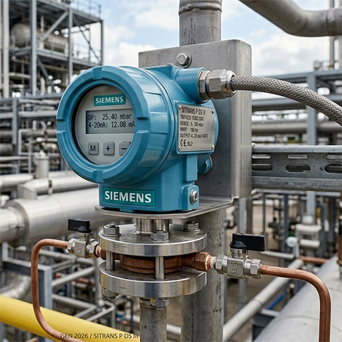 Siemens Differential Pressure Transmitter - Accuracy: 0.1%