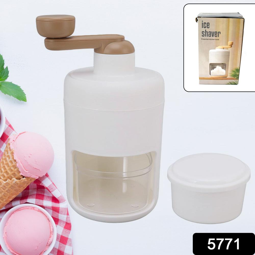 Portable Gola Maker and Ice Crusher | Manual Shaved Ice and Smoothie Machine